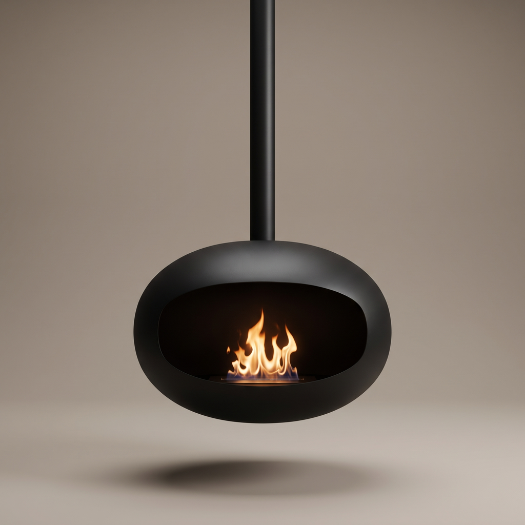Aura Bioethanol Fireplace – Ceiling Suspended