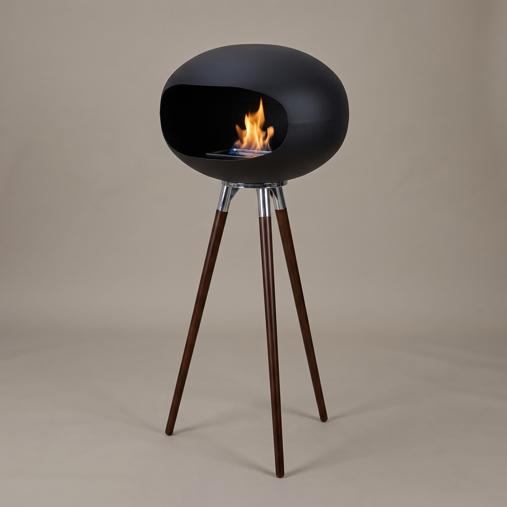 Trivo Bioethanol Fireplace – Long Leg Tripod Design