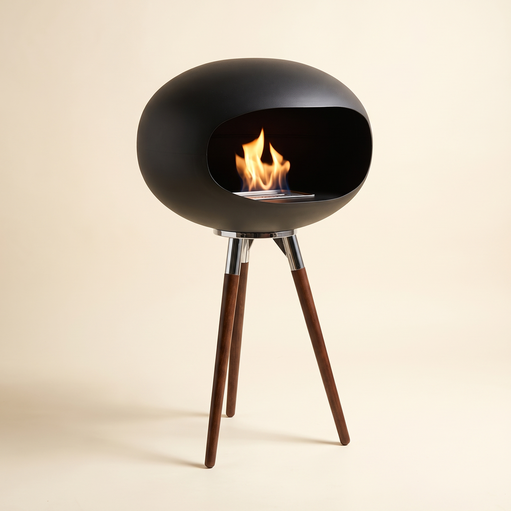 Trivo Bioethanol Fireplace – Long Leg Tripod Design