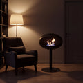 Ember Bioethanol Fireplace – Freestanding Black Edition