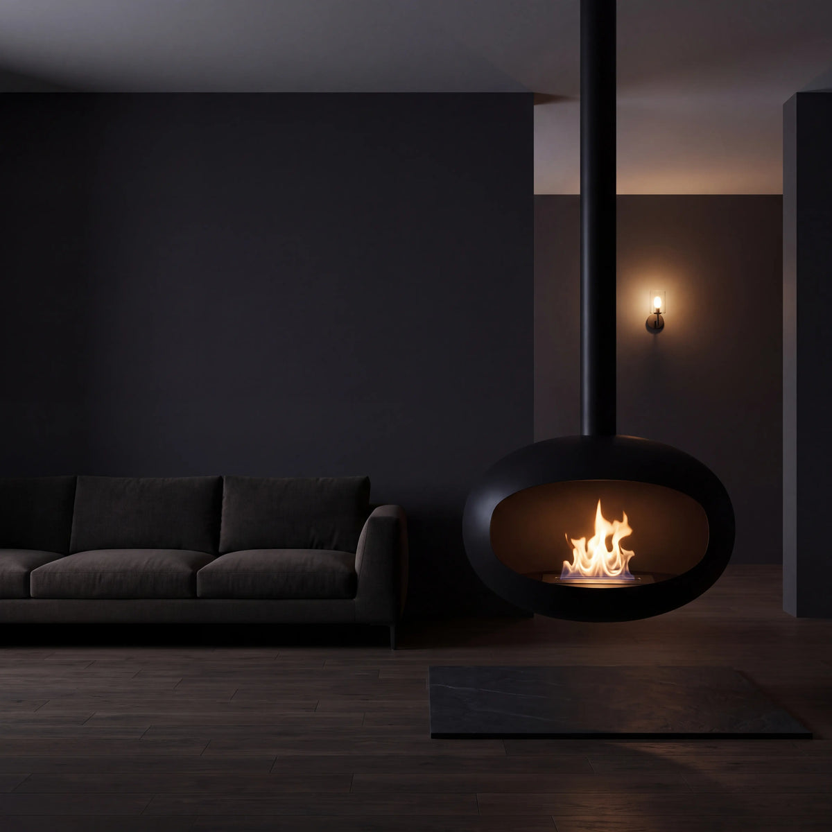 Aura Bioethanol Fireplace – Ceiling Suspended