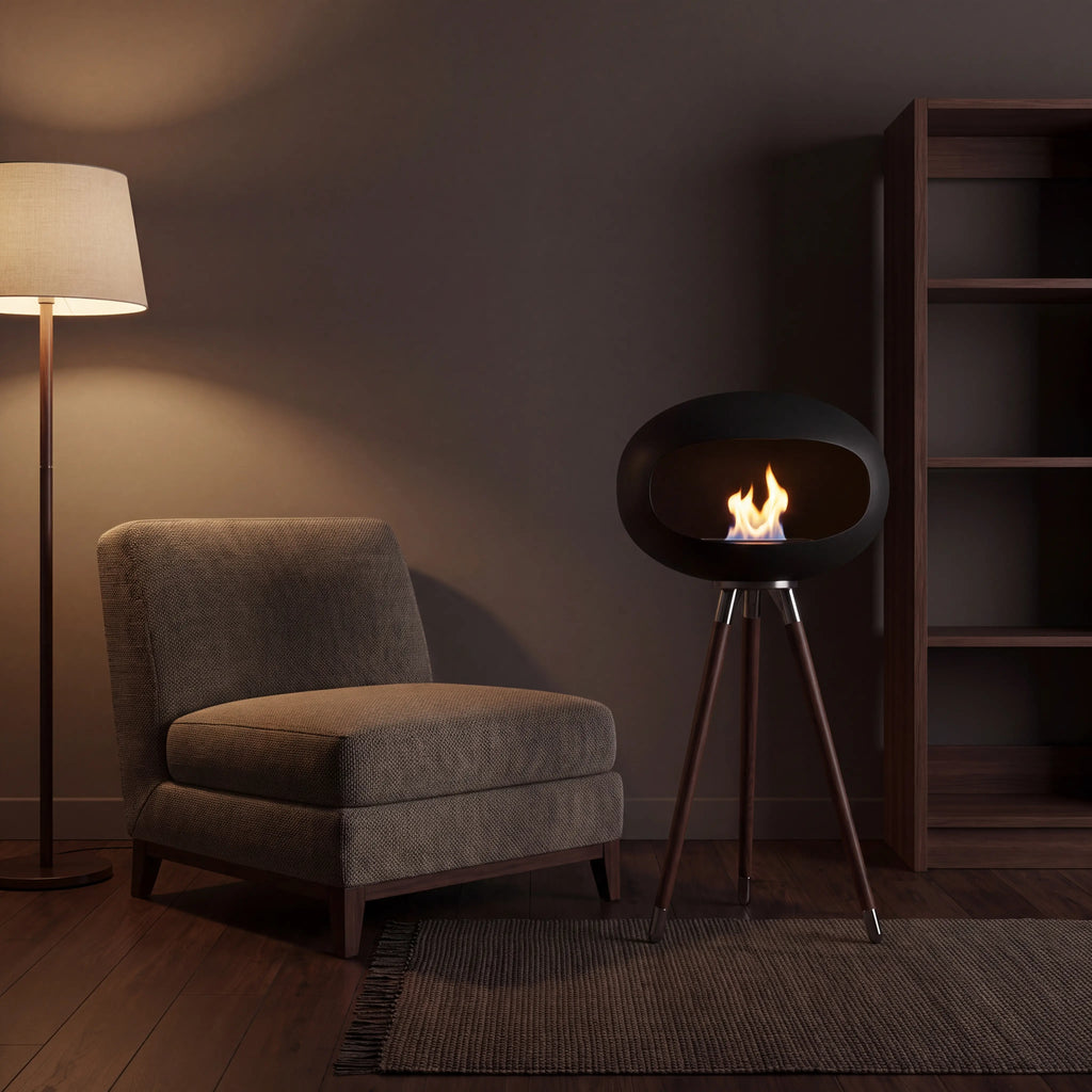 Trivo Bioethanol Fireplace – Long Leg Tripod Design